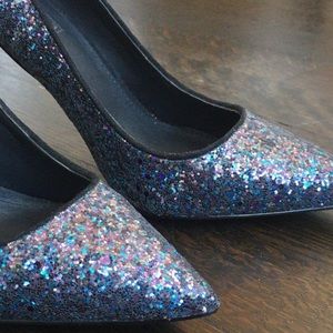 Sparkly Blue Heels